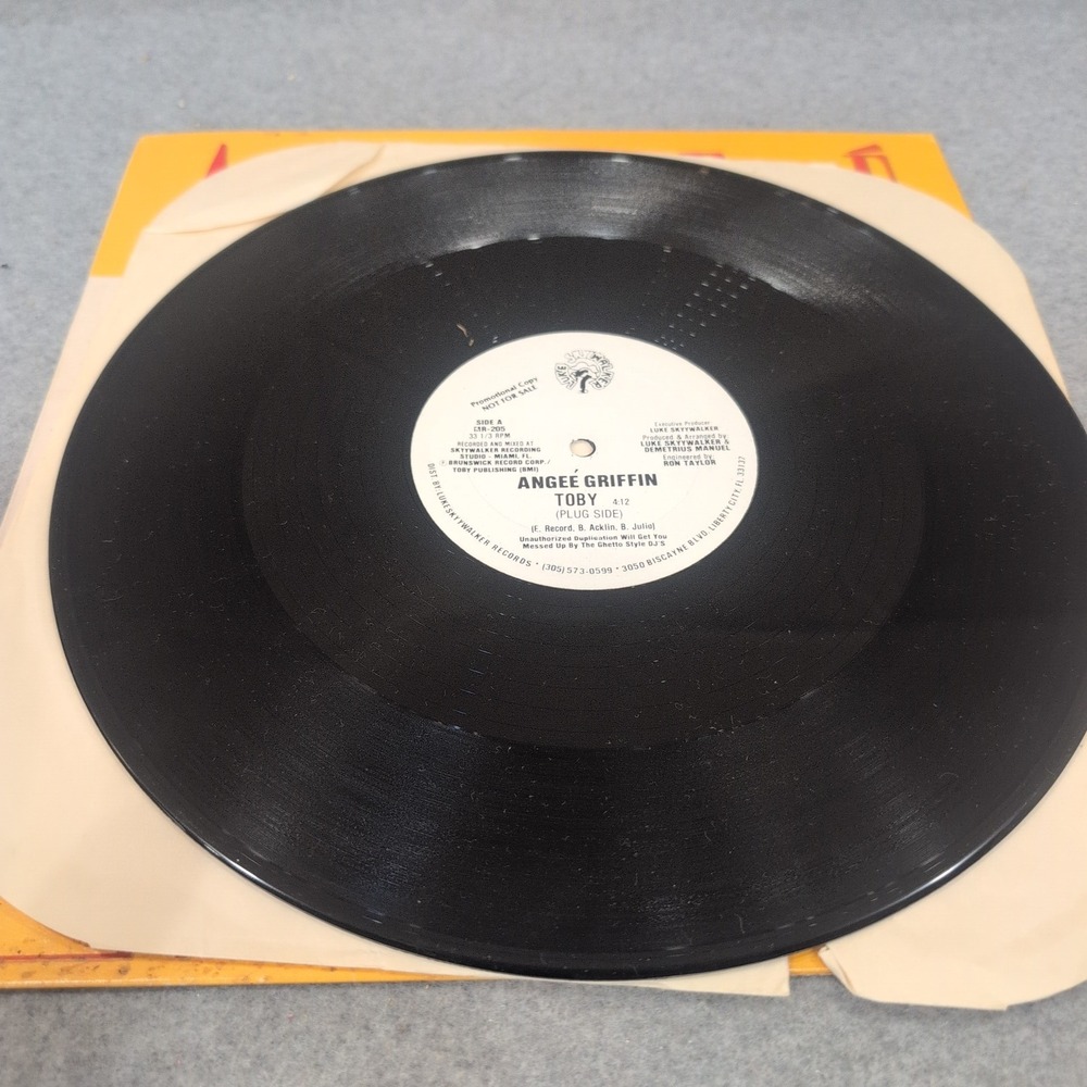 Angee Griffin Toby 12" Vinyl Single Promo Skywalker Records GR-205 Skyywalker - Picture 5 of 6